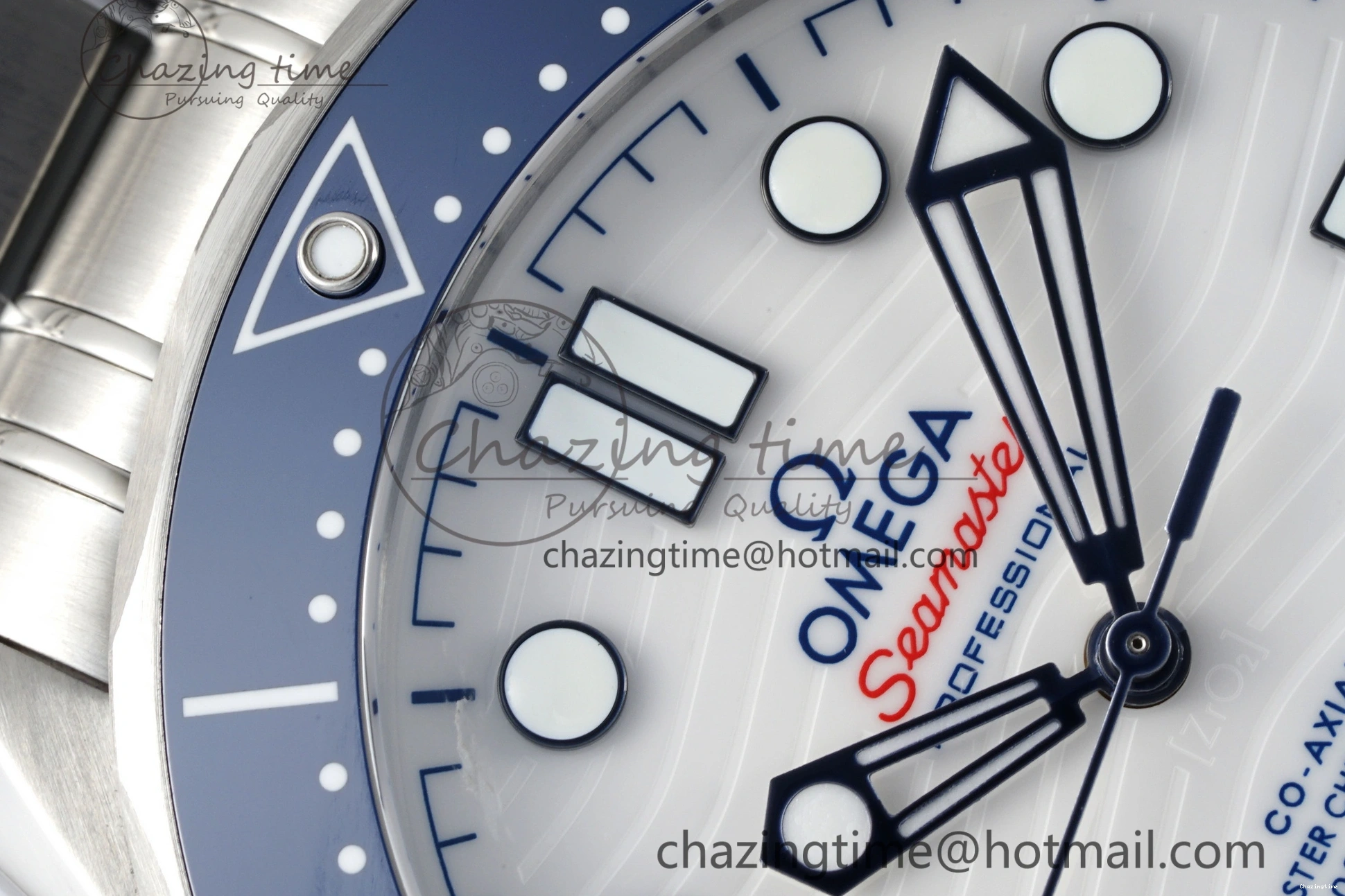 0428 Thermal Seamaster Diver 300M ZF 1:1 Best Edition Blue Ceramic White Dial on SS Bracelet A 7733